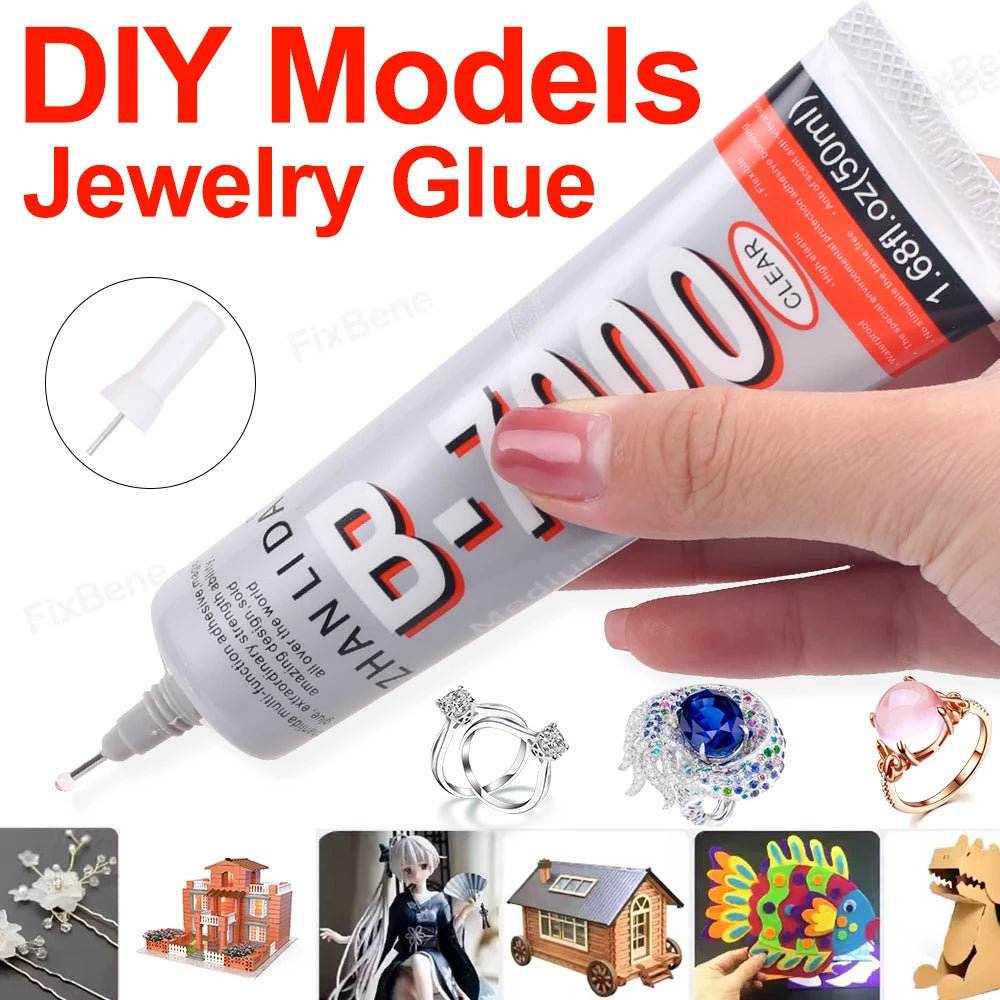 1pcs B7000 Precision Glue for Plastic Model Craft Hobby Flower Wood Textile Cloth Super Adhesive Building Block ABS Stone Bond
